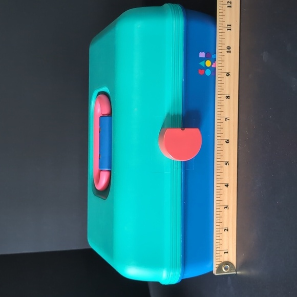 VGT 1980s Caboodles Lot Of 3 Blue/Green Travel Makeup Cases. - Picture 6 of 13